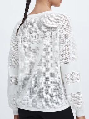 The Upside Cotton Open-Knit Sweater NEW